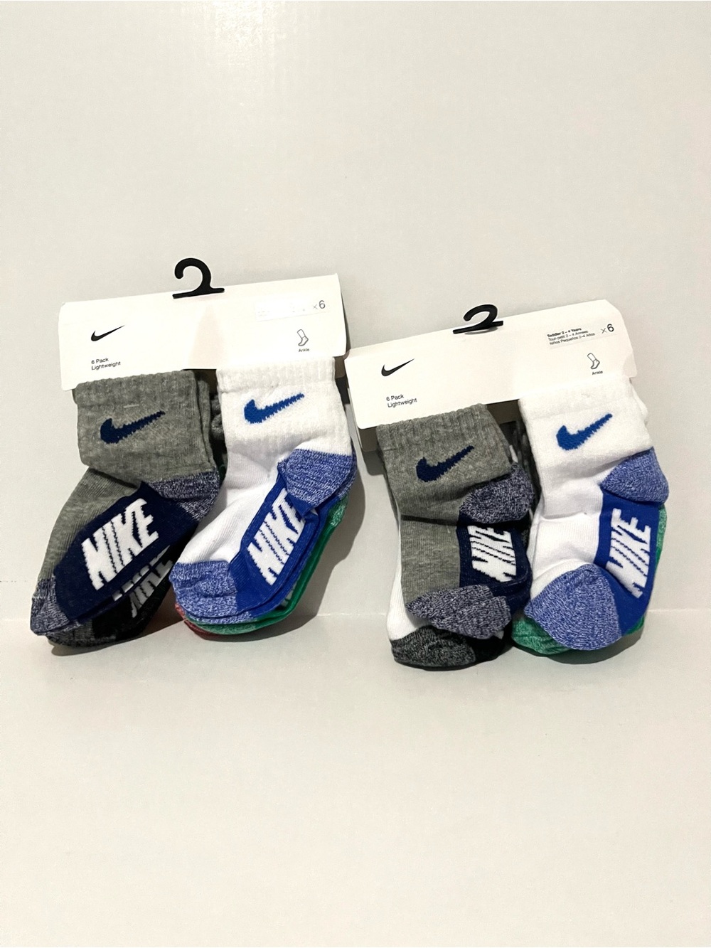 Nike  kids 2-4 Years Toddlers  Crew Socks ( 2 Six Pack)